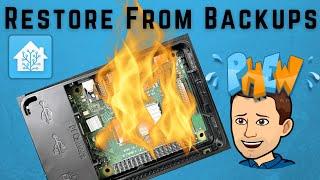 Inevitable SD card failure, RESTORE from your Home Assistant backup files!