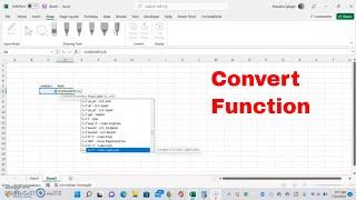 Introduction To The CONVERT Function In Microsoft Excel. Convert Values With Ease! #howto #tutorial