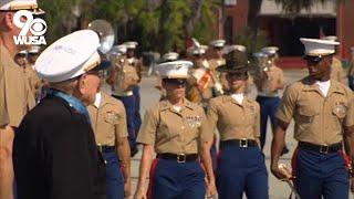 Last WWII Medal of Honor recipient watches his great-grandson graduate from boot camp