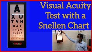 How do you check vision with Snellen chart? #eyes #examination