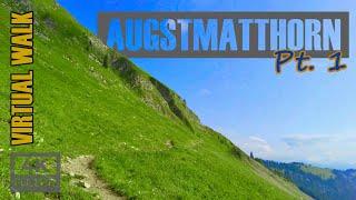 4K Swiss Alps Walk | Virtual Treadmill Hike | Augstmatthorn (Interlaken) | Nature Sounds | Pt. 1