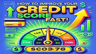 How to improve your credit score fast!