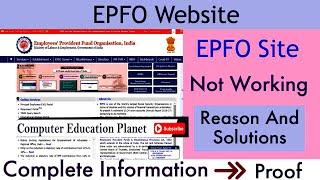 EPF Passbook not working | PF passbook not open new error 2023 / pf passbook error 2023