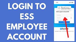 ESS Employee Login - How to Login to ESS Portal (2024) | Employee Self Service Login