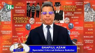 Solicitor Shafiul Azam, Azam & Co. Solicitors - Host, Criminal Justice TV Show 05022023