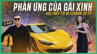 PHẢN ỨNG CỦA NỮ TIKTOKER KHI THẤY VUONG KHANG VÀ ANDY VŨ CHẠY FERARRI 296 GTB