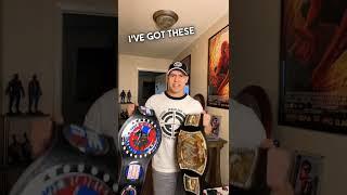 60 second belt collection challenge #WWE #WWEShop