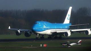 Heavy Diversions! KLM B747 & B787 Take Offs Rotterdam Airport