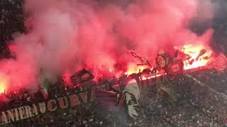 Ac Milan Fans Amazing Pyro Show Vs Inter In Milano Derby