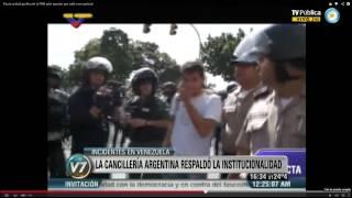 Visión 7: Incidentes en Venezuela: La cancillería argentina respaldó la institucionalidad