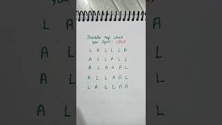 5 seconds for you to spot: "LALA".....