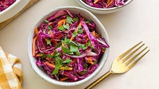 Crunchy Purple Cabbage Salad Recipe