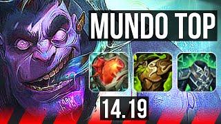 DR. MUNDO vs BEL'VETH (TOP) | 9/1/4, Legendary | EUW Master | 14.19