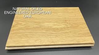 Natural oiled engineered European oak 165mm x 20 6mm