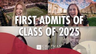 Welcome Class of 2025 - First Admits Video