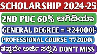 SCHOLARSHIP 2024-25|SSP SCHOLARSHIP 2024-25|POST METRIC SCHOLARSHIP KANNADA|HOW TO APPLY|PRIZE MONEY