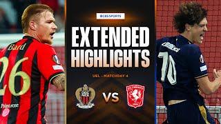 Nice vs  Twente: Extended Highlights | UEL League Phase MD 4 | CBS Sports Golazo - Europe