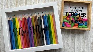 How to Create Two Simple, Shadow Box, Teacher's Appreciation Gifts