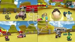 Mario Kart Wii Custom Tracks (Wiimms)  4 Players #787 (3 Tracks) 150cc