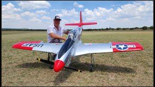 CARF Models P51 Maiden Flight, flown by Dean Grobbelaar. (4K)