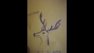 Sketch of Deer | Best Sketching | I Love Sketching | Learn With Tanveer