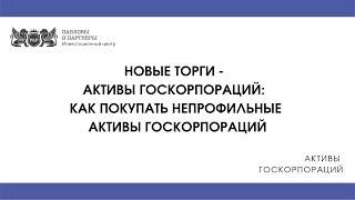 Активы госкорпораций Как покупать непрофильные активы госкорпораций