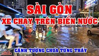 SÀI GÒN CẢNH TƯỢNG CHƯA TỪNG THẤY HÀNG TRIỆU NGƯỜI CHẠY TRÊN BIỂN NƯỚC