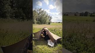 Tent Camping️ #camping #outdoors #outdoortips #survivalskills #hiker #bushcraftcamping #fypyoutube