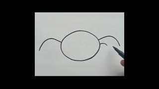 BAT DRAWING WITH OVAL SHAPE #batdrawing #drawing #easydrawing #draw #drawingforkids #drawings #art