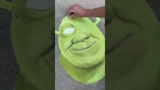 Attempting to draw Shrek in sidewalk chalk  #chalkart