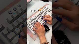 ASMR CREAMY VS CLACKY KEYBOARDS ⌨️ #asmr #shortsvideo #shorts #shortsfeed #keyboard #tingles