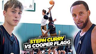 Steph Curry vs Cooper Flagg & Top HS Players During Scrimmage! Curry Camp Day 2