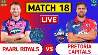 Paarl Royals Vs Pretoria Capitals Live | PR vs PRC | SA20 League