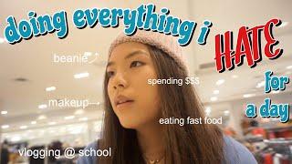 doing everything i HATE for a day | Vanessa Nagoya