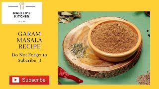 Garam Masala Recipe | Homemade Garam Masala [ Naheed's Kitchen ]