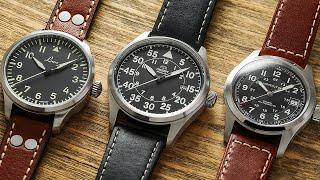 Affordable Watch Comparison - Orient Pilot, Laco Augsburg, & Hamilton Khaki Field Auto