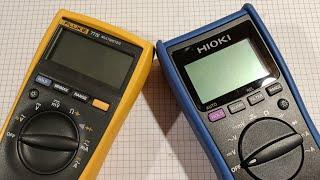 Fluke 77IV Vs Hioki DT4252 - autohold comparison