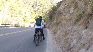 Big Santa Anita Canyon Loop Tire Blowout with Minor Crash