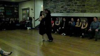 Argentine Tango performance by Damian Thompson and Meredith Klein at Princeton Tango Club Milonga