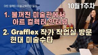 불꺼진 밤에 미술관에서 한 컬렉터 인터뷰 그리고 그라플렉스(grafflex) 작가님 작업실가서 현대미술수다 떨기
