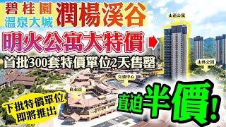 【碧陶居地產·大灣區頻道】碧桂園溫泉大城 潤揚溪谷！明火公寓大特價 -- 首批300套特價單位2天售罄！下批特價單位即將推出！直迫半價！