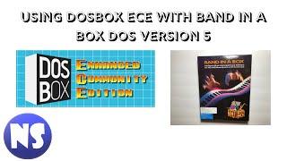 DOSBOX ECE with Fluidsynth and Band in a Box DOS Version 5