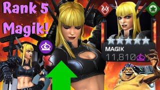 New Rank 5 Magik! Rank Up and Gameplay! Power Lock Goddess! - Marvel Contest of Champions