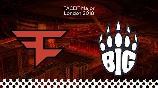 FaZe vs BIG @Dust2 | CSGO Highlights | FACEIT Major: London 2018 (12.09.2018)