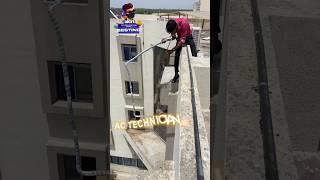 Hard work Ac technician️#airconditioner #youtubeshorts #airconditioningservice