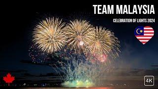 Team Malaysia  Honda Celebration of Lights 2024 [FULL VIDEO 4K] #vancouver #fireworks