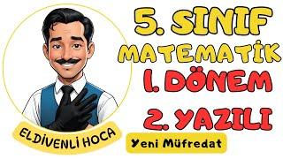 (Yeni Müfredata Göre) 5.Sınıf Matematik 1.Dönem 2.Yazılıya Hazırlık Soruları - Eldivenli Hoca