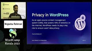 Mujeebu rahman: WordPress Data Privacy