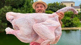 A Giant Turkey with a Surprise Inside! Meat Baked in 100 KG of Salt