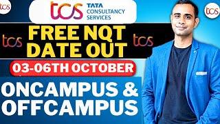 TCS Free NQT Date Announced | TCS Oncampus & TCS offcampus